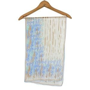 Vintage Scarf RARE Vera Neumann Handrolled Verasheer Made in Japan 13”x42”